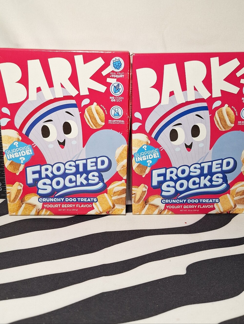 NWT Bark Frosted Socks Dog Treats - 2 pack